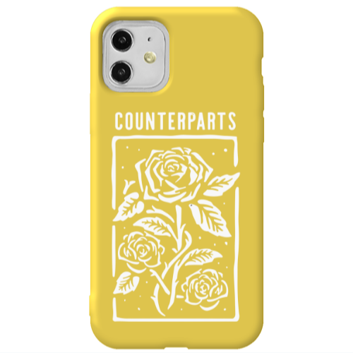 Apple iPhone 11  Counterparts Yellow Colored Silicone TPU Θήκη