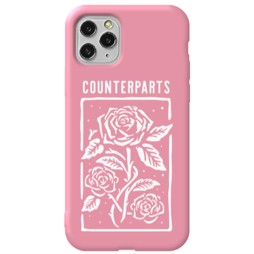 Apple iPhone 11 Pro Counterparts Pink Colored Silicone TPU Θήκη