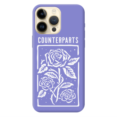 Apple iPhone 13 Pro Max Counterparts Purple Colored Silicone TPU Θήκη