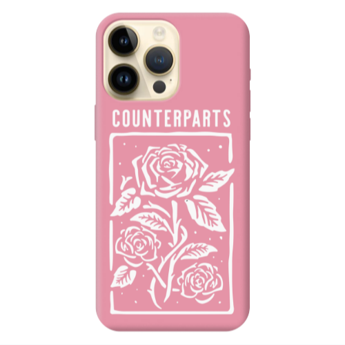 Apple iPhone 13 Pro Max Counterparts Pink Colored Silicone TPU Θήκη