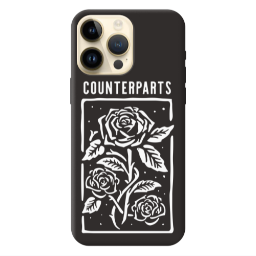 Apple iPhone 13 Pro Max Counterparts Black Colored Silicone TPU Θήκη