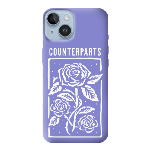 Apple iPhone 14 Plus Counterparts Purple Colored Silicone TPU Θήκη