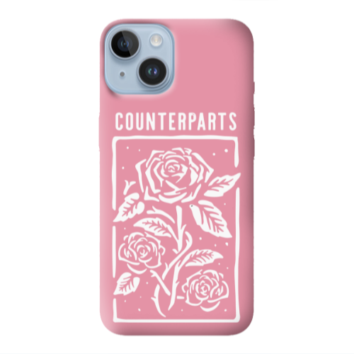 Apple iPhone 14 Plus Counterparts Pink Colored Silicone TPU Θήκη
