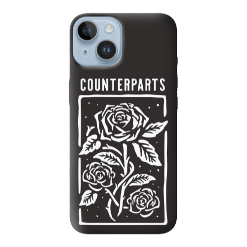 Apple iPhone 14 Plus Counterparts Black Colored Silicone TPU Θήκη