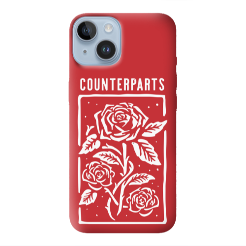 Apple iPhone 14 Plus Counterparts Red Colored Silicone TPU Θήκη