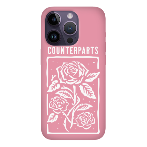 Apple iPhone 14 Pro  Counterparts Pink Colored Silicone TPU Θήκη
