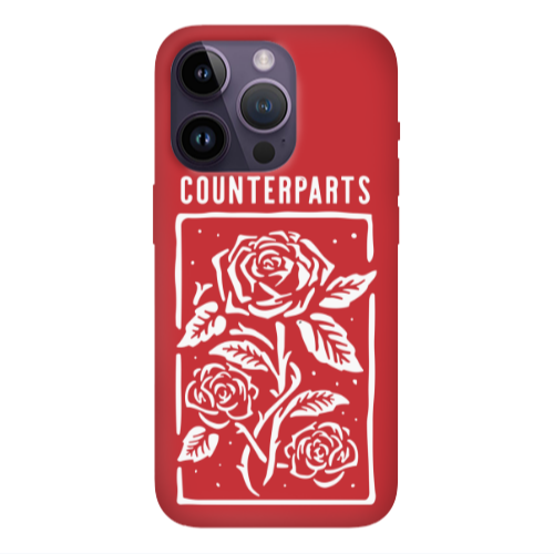 Apple iPhone 14 Pro  Counterparts Red Colored Silicone TPU Θήκη