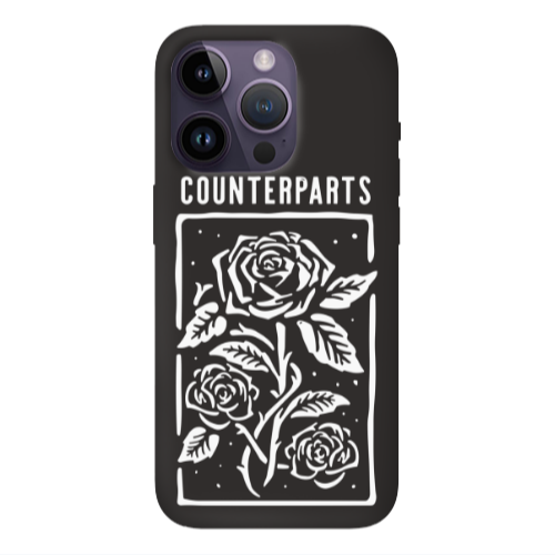 Apple iPhone 14 Pro Max Counterparts Black Colored Silicone TPU Θήκη