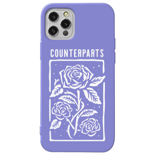 Apple iPhone 13 Pro Counterparts Purple Colored Silicone TPU Θήκη