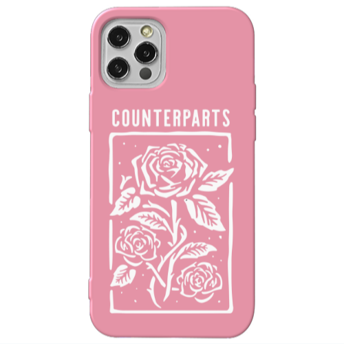 Apple iPhone 13 Pro Counterparts Pink Colored Silicone TPU Θήκη