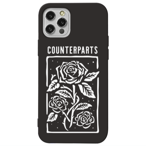 Apple iPhone 13 Pro Counterparts Black Colored Silicone TPU Θήκη