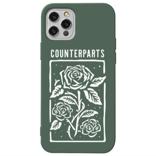 Apple iPhone 13 Pro Counterparts Dark Green Colored Silicone TPU Θήκη