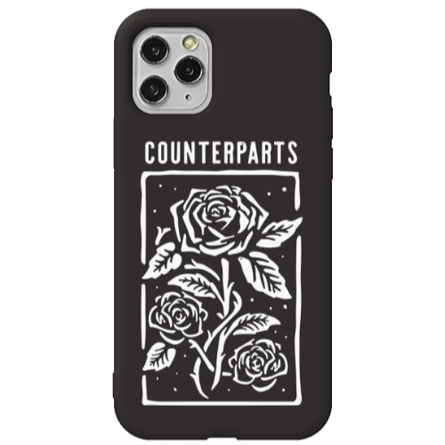 Apple iPhone 11 Pro Max Counterparts Black Colored Silicone TPU Θήκη