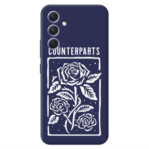 Samsung A54 Counterparts Dark blue Colored Silicone TPU Θήκη