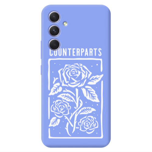 Samsung A54 Counterparts Light Purple Colored Silicone TPU Θήκη