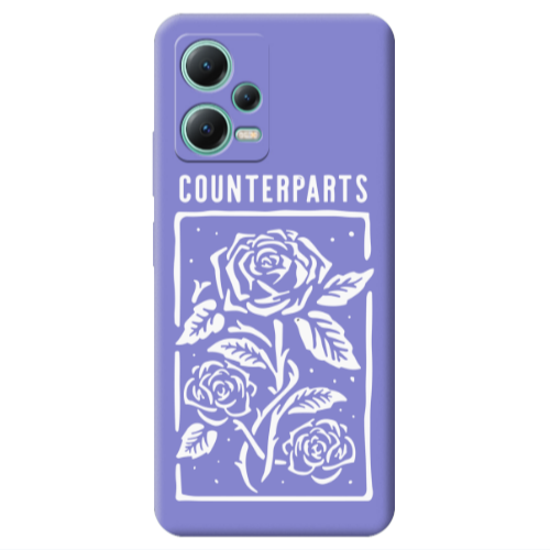Xiaomi Redmi Note 12 Pro 5G Counterparts Purple Colored Silicone TPU Θήκη