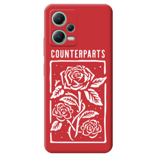 Xiaomi Redmi Note 12 Pro 5G Counterparts Red Colored Silicone TPU Θήκη