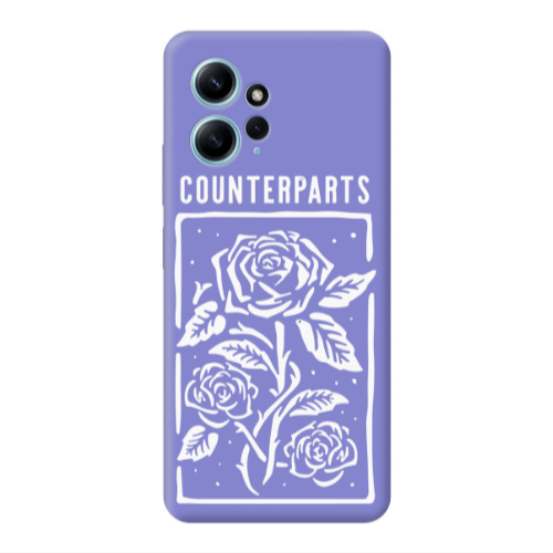 Xiaomi Redmi Note 12 4G Counterparts Purple Colored Silicone TPU Θήκη