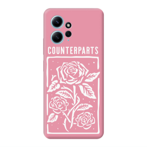 Xiaomi Redmi Note 12 4G Counterparts Pink Colored Silicone TPU Θήκη