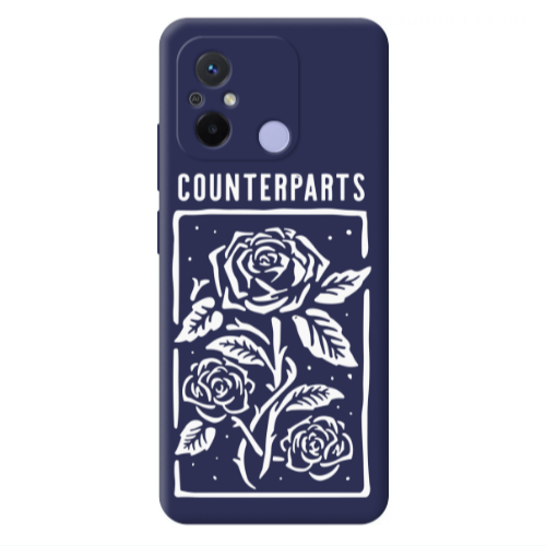 Xiaomi Redmi 12C Counterparts Dark blue Colored Silicone TPU Θήκη