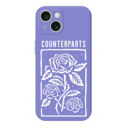 Apple iPhone 15 Plus Counterparts Purple Colored Silicone TPU Θήκη
