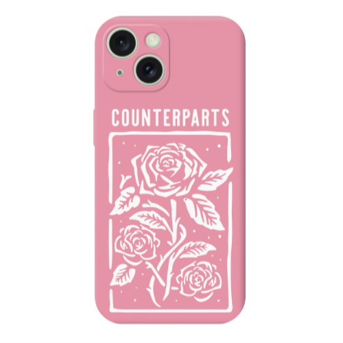 Apple iPhone 15 Plus Counterparts Pink Colored Silicone TPU Θήκη