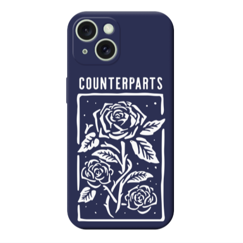 Apple iPhone 15 Plus Counterparts Dark blue Colored Silicone TPU Θήκη
