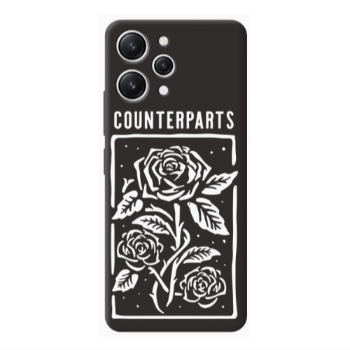 Xiaomi Redmi 12 Counterparts Black Colored Silicone TPU Θήκη
