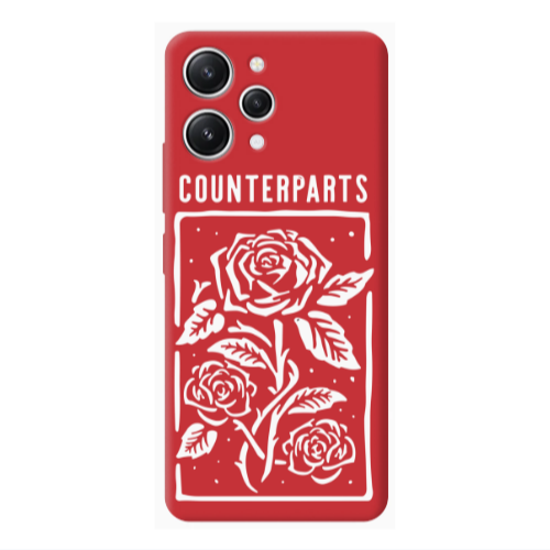 Xiaomi Redmi 12 Counterparts Red Colored Silicone TPU Θήκη