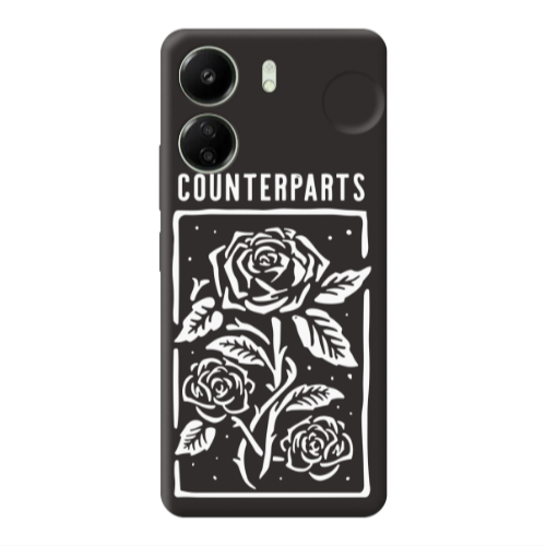 Xiaomi Redmi 13C Counterparts Black Colored Silicone TPU Θήκη