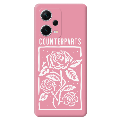 Xiaomi Poco X5 Counterparts Pink Colored Silicone TPU Θήκη