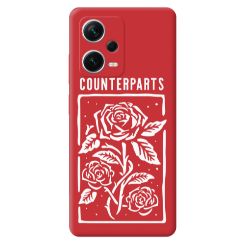 Xiaomi Poco X5 Counterparts Red Colored Silicone TPU Θήκη