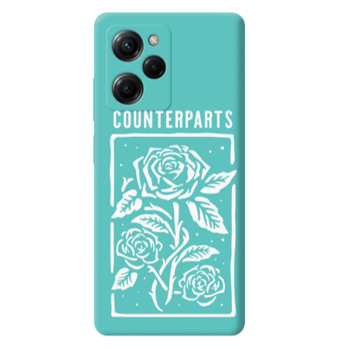 Xiaomi Poco X5 Pro Counterparts Turquoise Colored Silicone TPU Θήκη