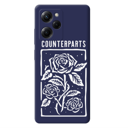 Xiaomi Poco X5 Pro Counterparts Dark blue Colored Silicone TPU Θήκη
