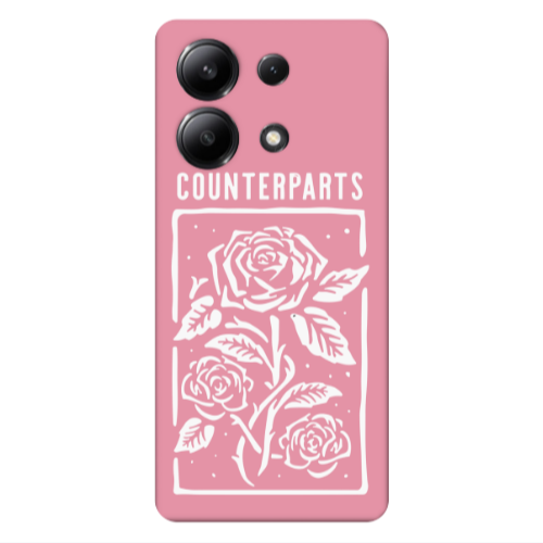 Xiaomi Redmi Note 13 4G Counterparts Pink Colored Silicone TPU Θήκη
