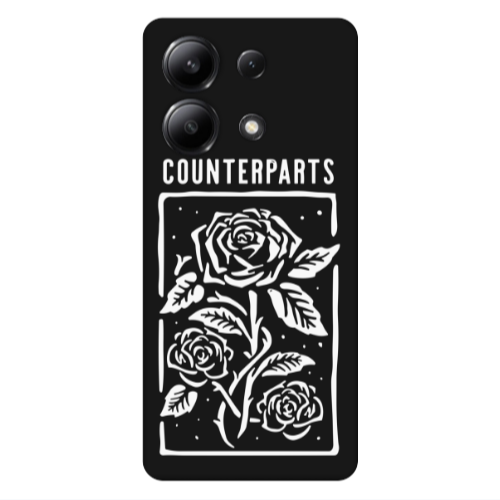 Xiaomi Redmi Note 13 4G Counterparts Black Colored Silicone TPU Θήκη