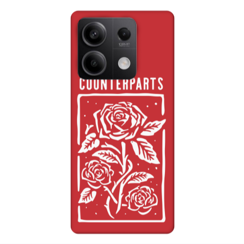 Xiaomi Redmi Note 13Pro 5G Counterparts Red Colored Silicone TPU Θήκη
