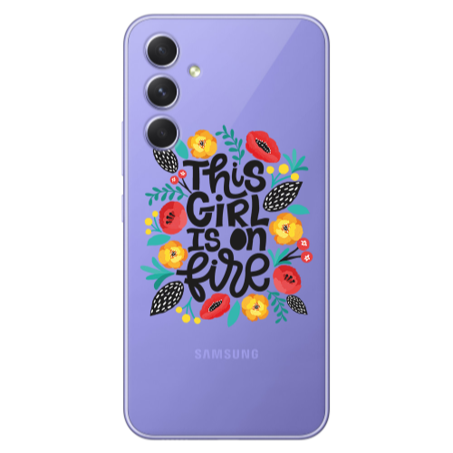 Samsung A56 This Girl Transparent Silicone TPU Θήκη