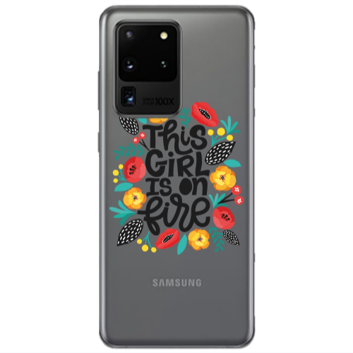 Samsung S20 Ultra This Girl Transparent Silicone TPU Θήκη