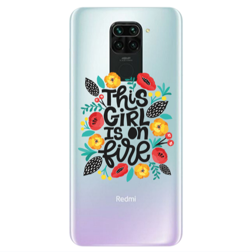 Xiaomi Redmi Note 9 This Girl Transparent Silicone TPU Θήκη