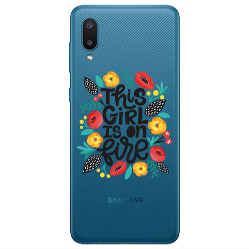 Samsung A02 This Girl Transparent Silicone TPU Θήκη