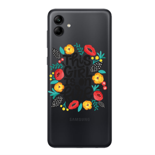 Samsung A04 This Girl Transparent Silicone TPU Θήκη