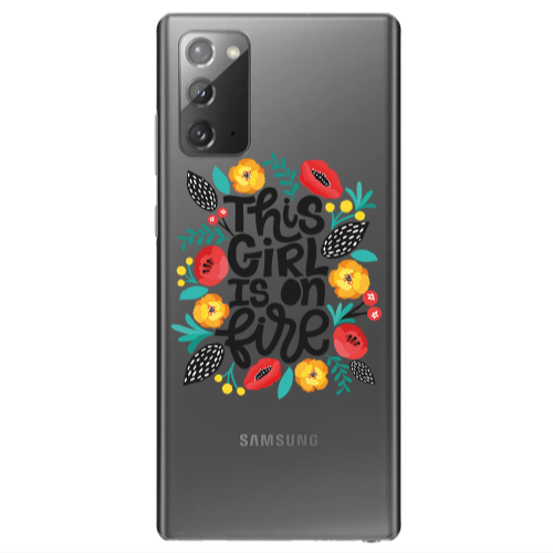 Samsung Note 20 This Girl Transparent Silicone TPU Θήκη