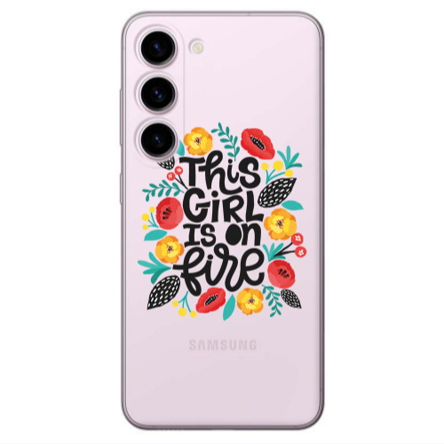 Samsung S23 This Girl Transparent Silicone TPU Θήκη