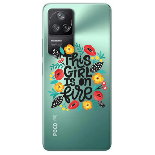 Xiaomi Poco F4 This Girl Transparent Silicone TPU Θήκη