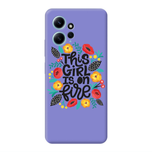 Xiaomi Redmi Note 12 4G This Girl Purple Colored Silicone TPU Θήκη