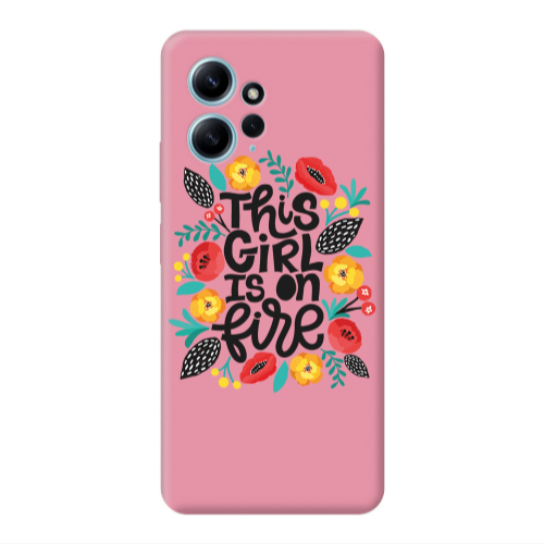 Xiaomi Redmi Note 12 4G This Girl Pink Colored Silicone TPU Θήκη