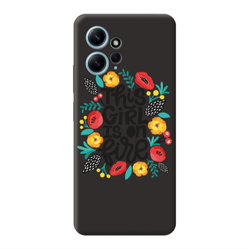Xiaomi Redmi Note 12 4G This Girl Black Colored Silicone TPU Θήκη