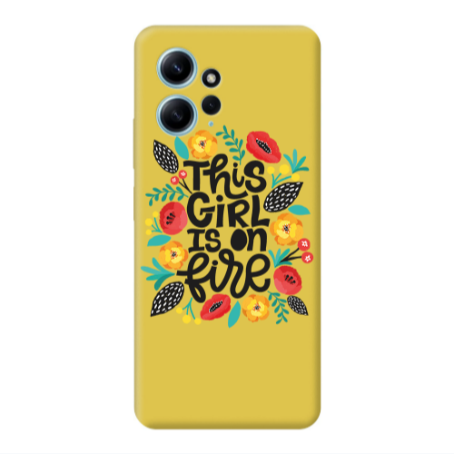 Xiaomi Redmi Note 12 4G This Girl Yellow Colored Silicone TPU Θήκη