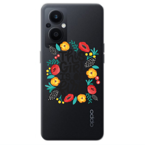 Oppo Reno 7 Lite This Girl Transparent Silicone TPU Θήκη